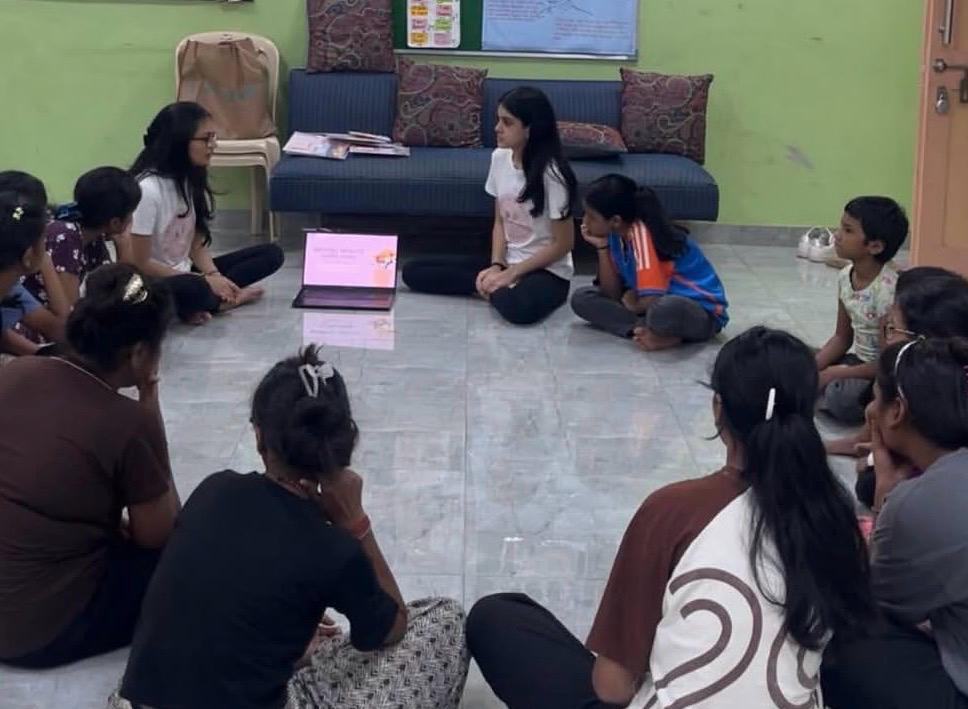 Facilitated discussion circle at a community centre